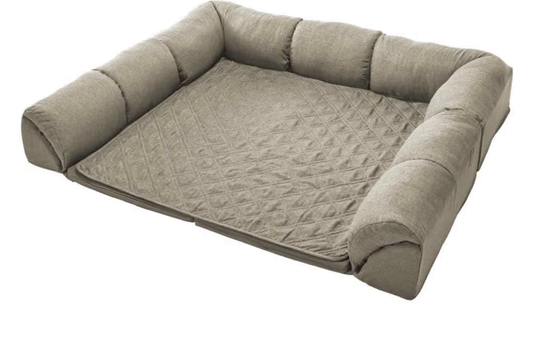 フロアソファー グータラグ ダブルコーナータイプ ローソファ カウチ グレー