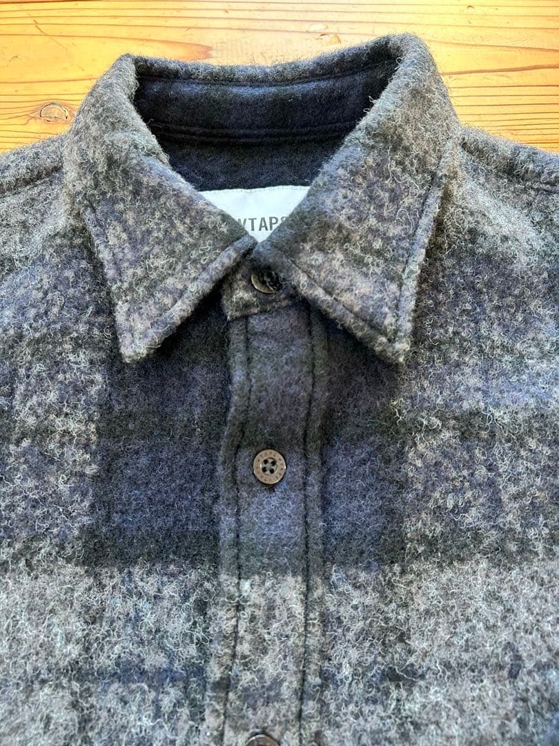 トップス wtaps TXT 02 LS WONY. TWEED. TEXTILE. L