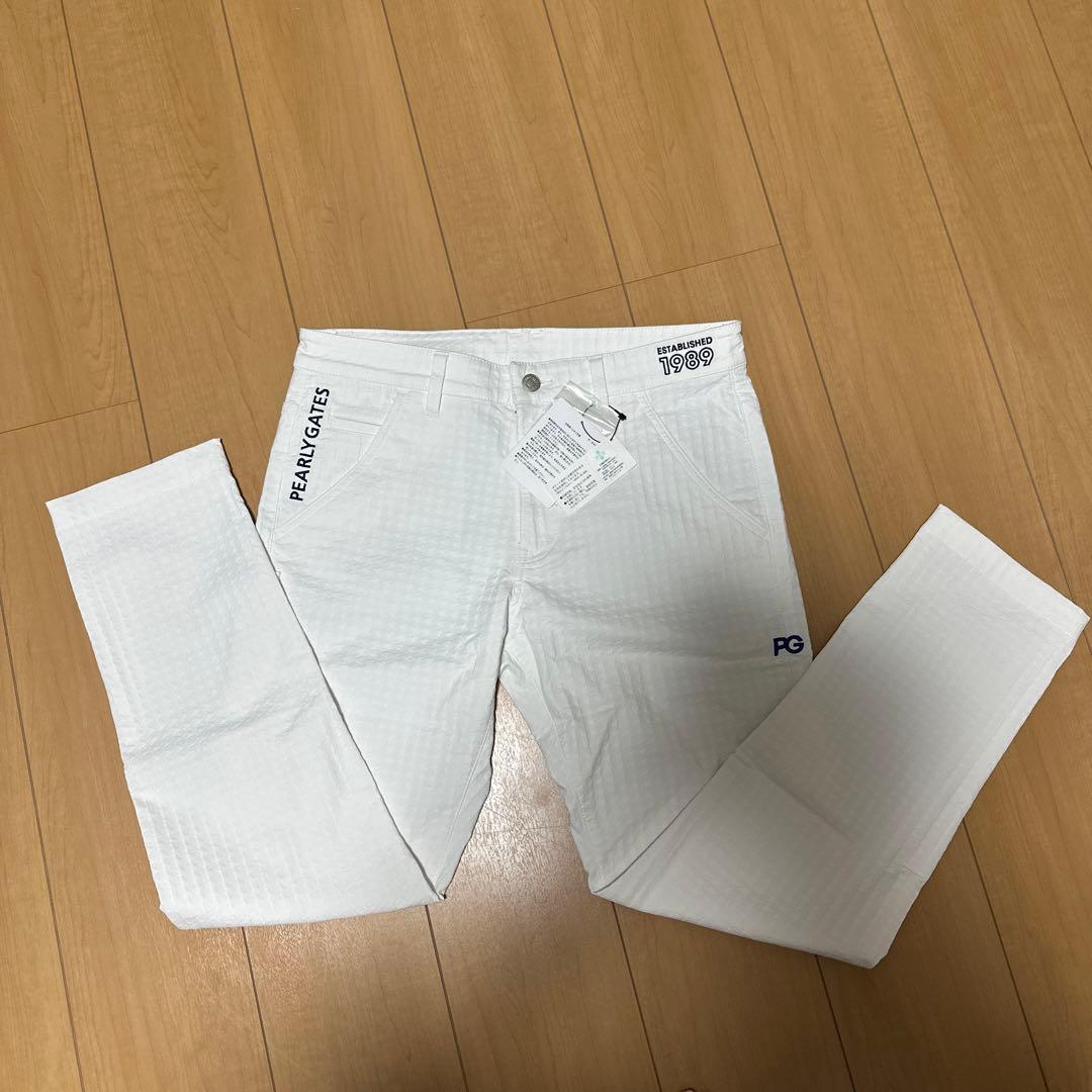 PEARL GRAINS ゴルフパンツ ホワイト