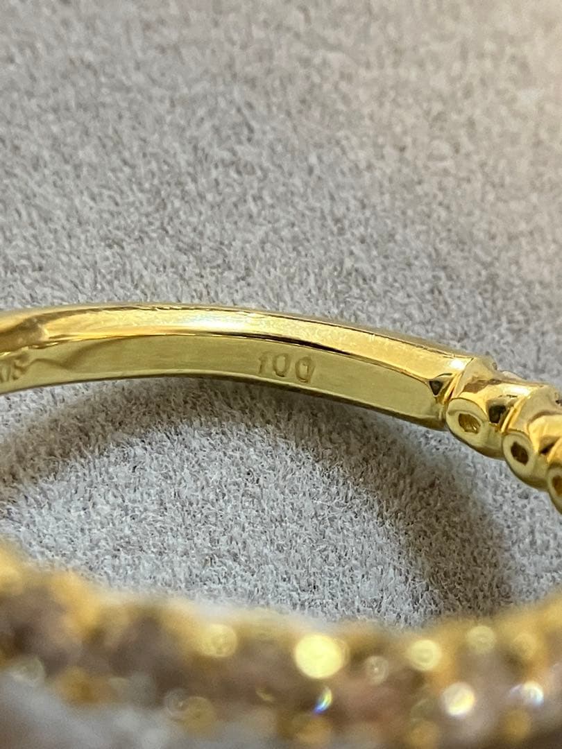 ダイヤモンド　エタニティリング　k18 1ct 12号