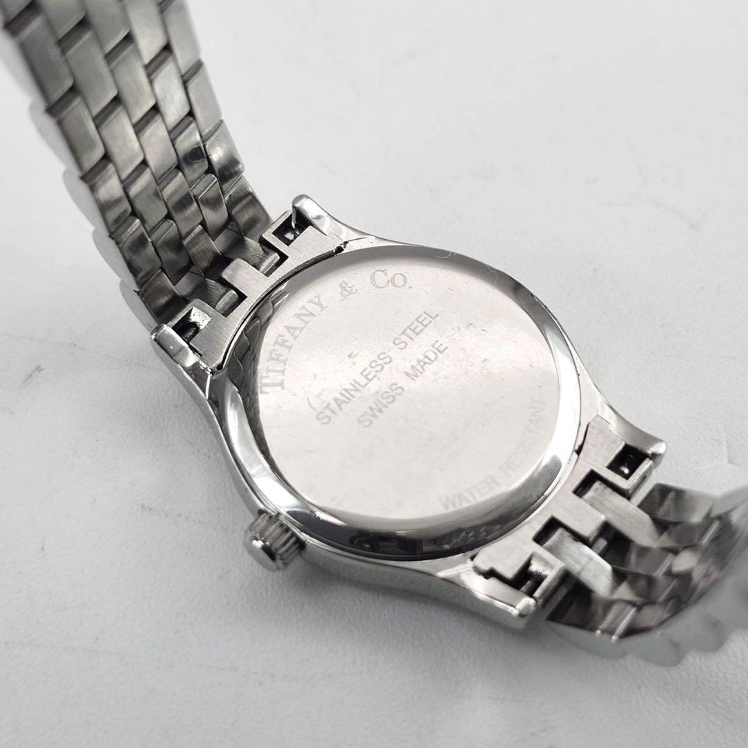 美品✨　ティファニー　クラシック　腕時計　ラウンド　純正SSベルト　レディース