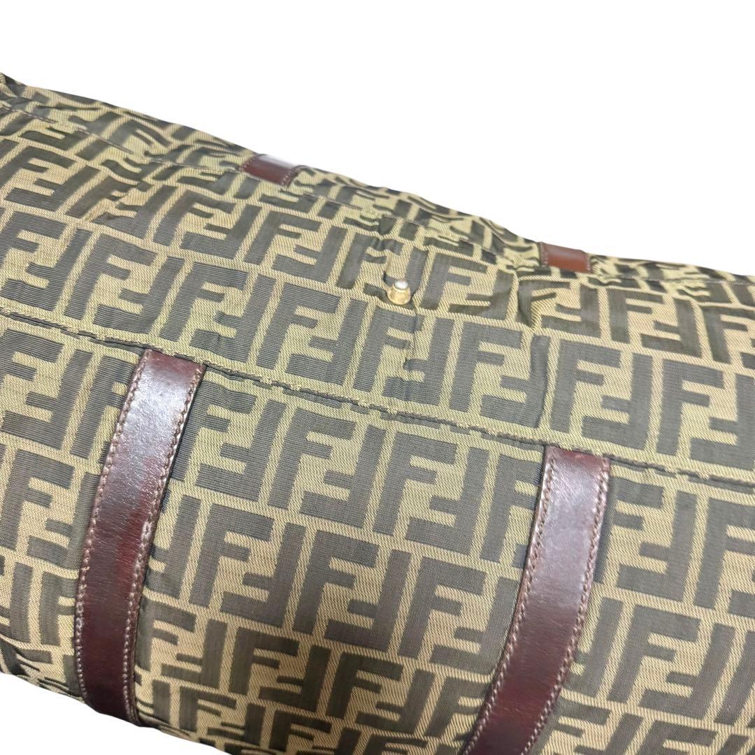 フェンディ FENDI ズッカ ボストンバッグ ナイロンキャンバス イタリア製