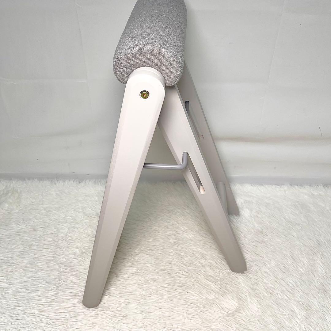 【美品】TITTO フォールディングハイスツール グレー 折りたたみ