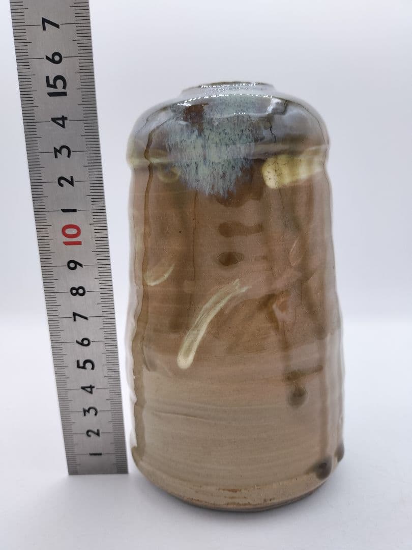 c560 掛花入 虫明焼 黒井慶雲 木箱 茶道具 古物