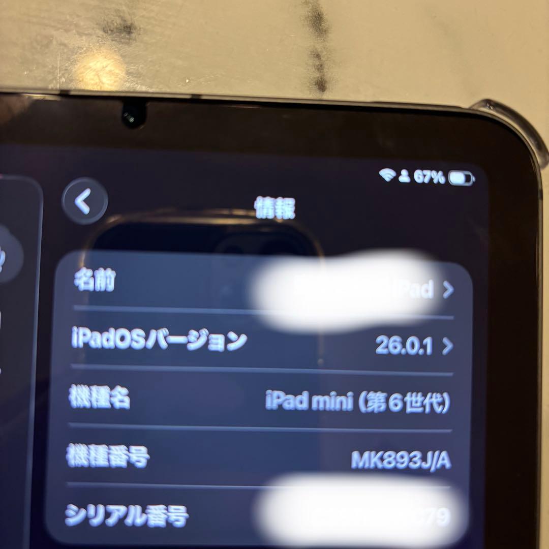 超美品iPad mini6 cellular64GB グレーバッテリー100%