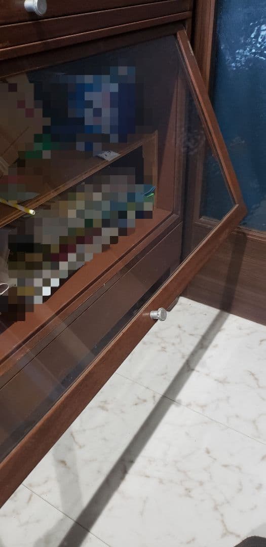 【直接引取】レトロ　アンティーク　ショーケース【ガラス窓】