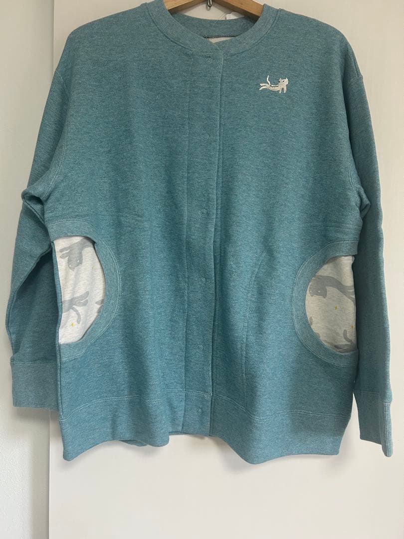 ♡ツモリチサトスリープ♡未使用　長袖カーディガン　ルームウェア　ブルー　L