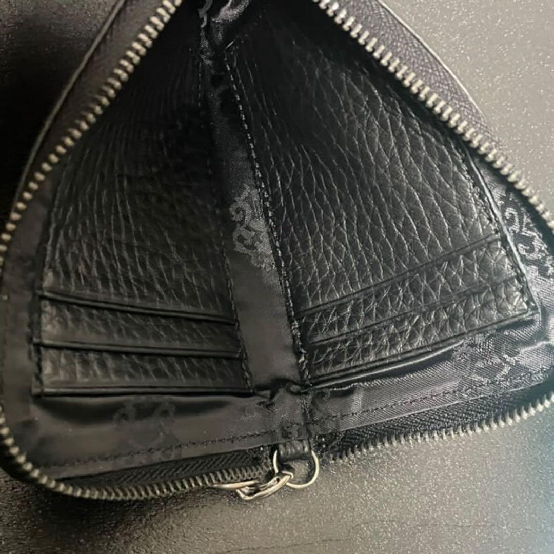 ラスト1点価格‼️大クロスパッチ　ダガーチャック　ジップウォレット