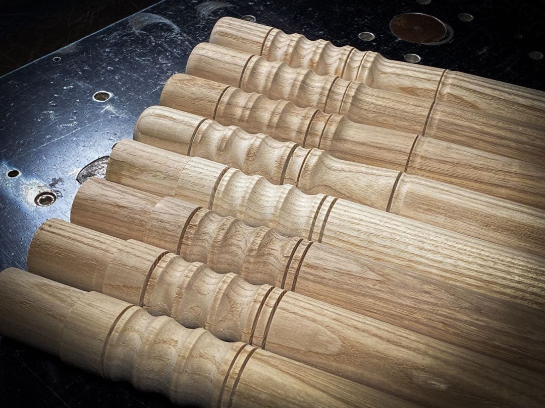 ウッドポール210㎝ボルト固定式ステンレスパイプ仕様3本継2本1セット