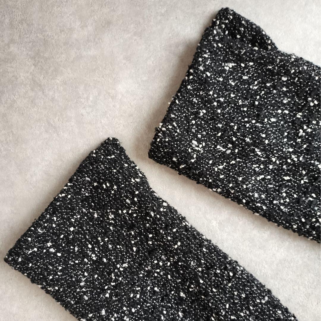 エドワードアシュールパリ　ツイードドレープロングコート　元シャネルデザイナー