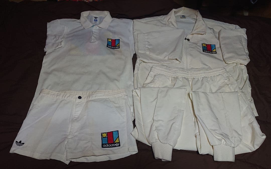 ヴィンテージ　adidasイワン・レンドル テニスウェア4点セット　オマケ付き