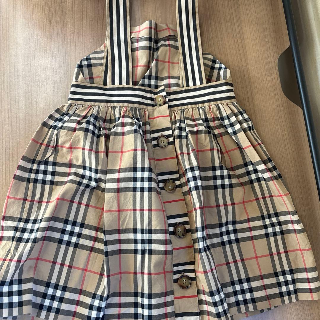 BURBERRY チェック柄 サロペットスカート