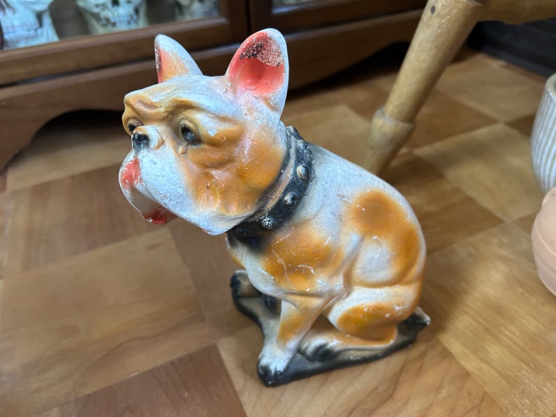 ビンテージ Chalkware Bulldog チョークウェア ブルドッグ