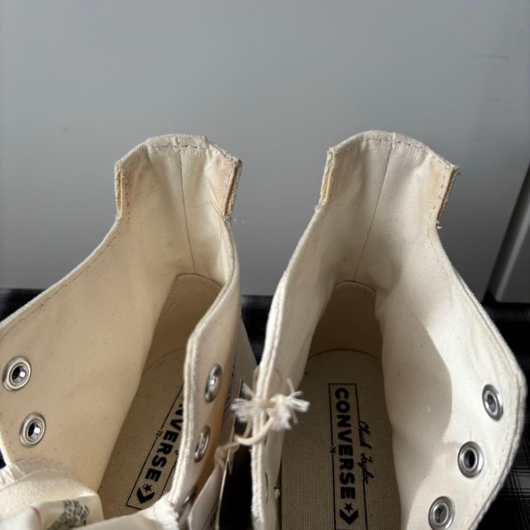 ま*ー様 コンバース CHUCK 70 PLUS HI EGRET スニーカー