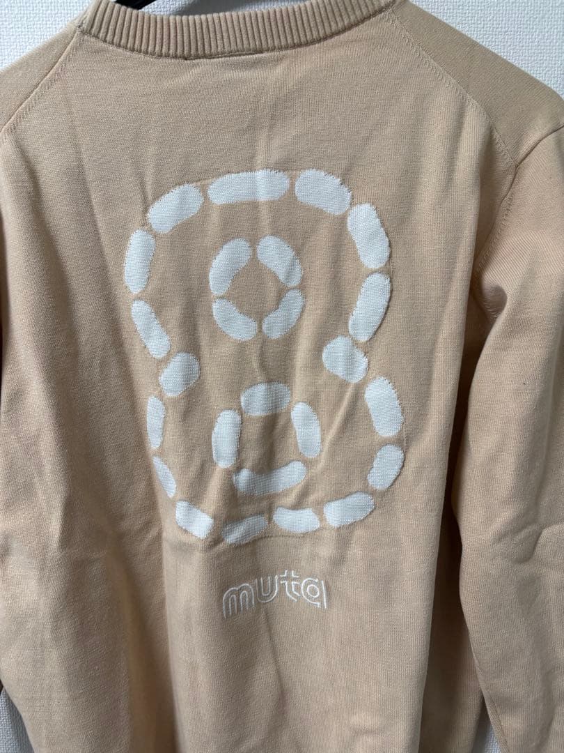 <新品未使用>muta バイカラー クルーネックセーター BEIGE