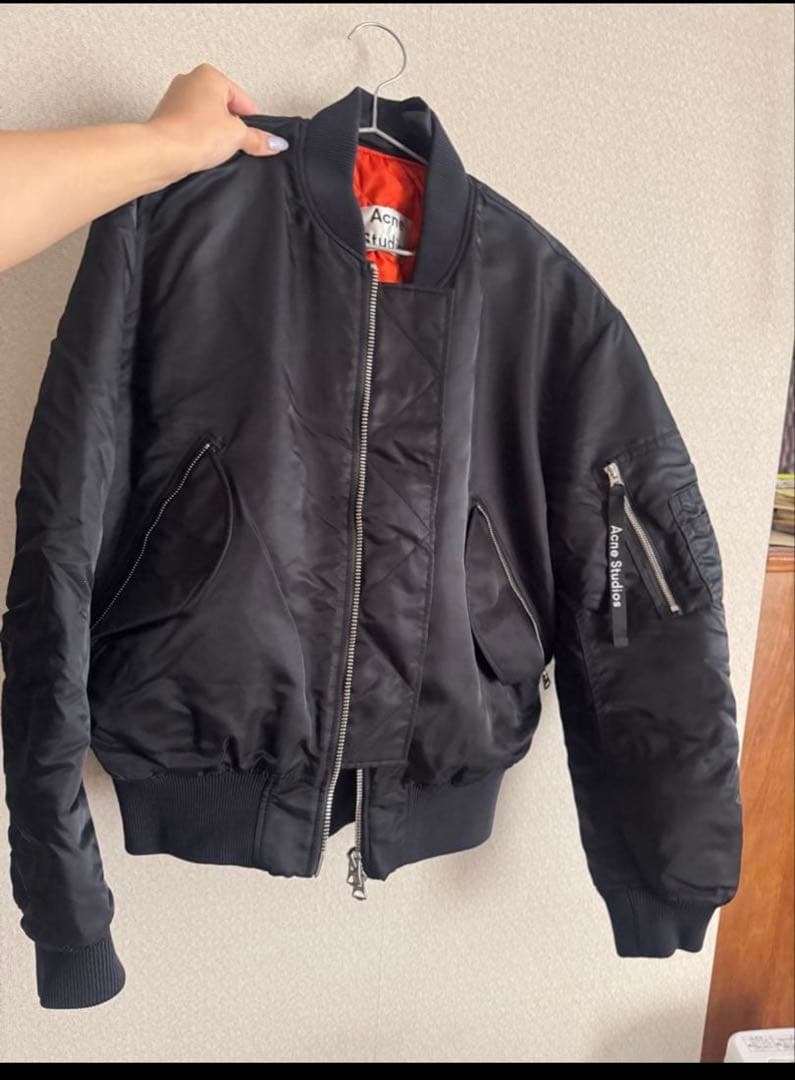 Acne Studios MA-1ジャケット ブラック　MAKIO 44サイズ