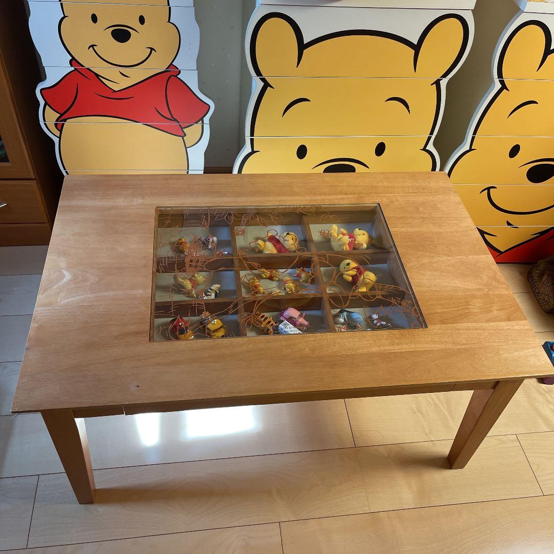 くまのプーさん レア リビングテーブル コレクションケース ベルメゾン