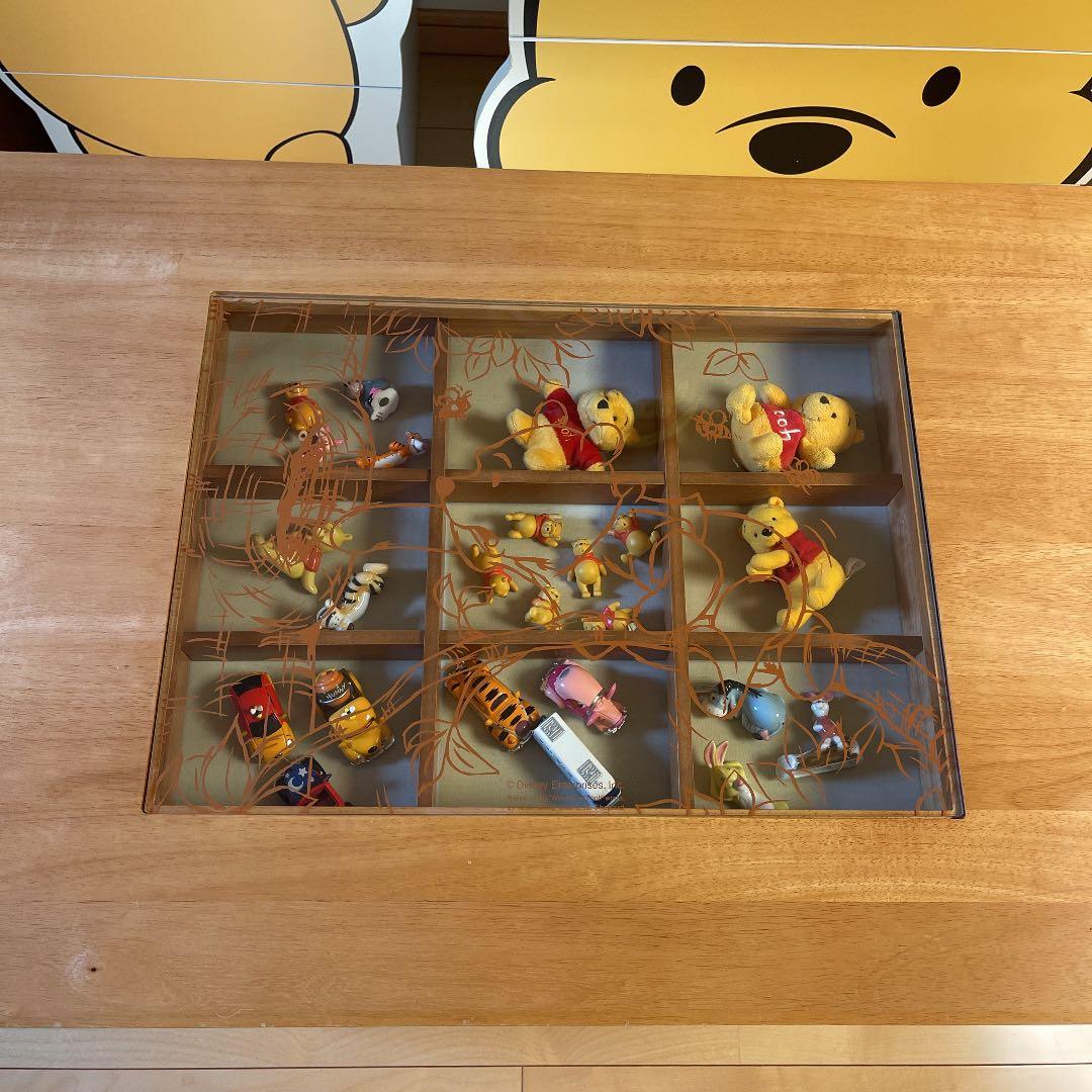 くまのプーさん レア リビングテーブル コレクションケース ベルメゾン