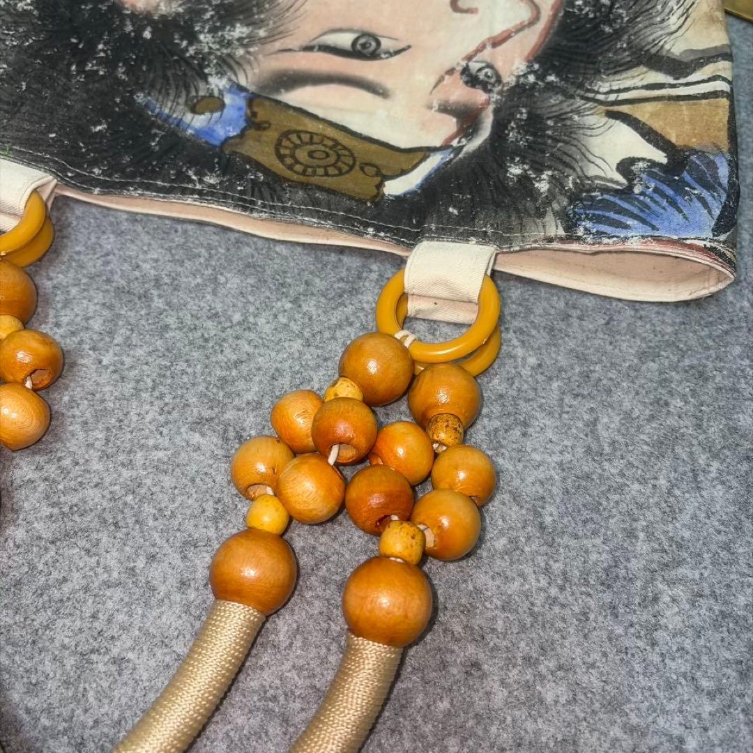 【希少古布】武者のぼり旗リメイク53”トート 伝統工芸 侍 お土産 ギフトにも◎