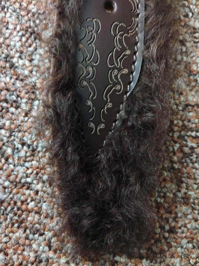 ドン小西　ヨシユキコニシ　レザーファーベルト新品　定価65100円