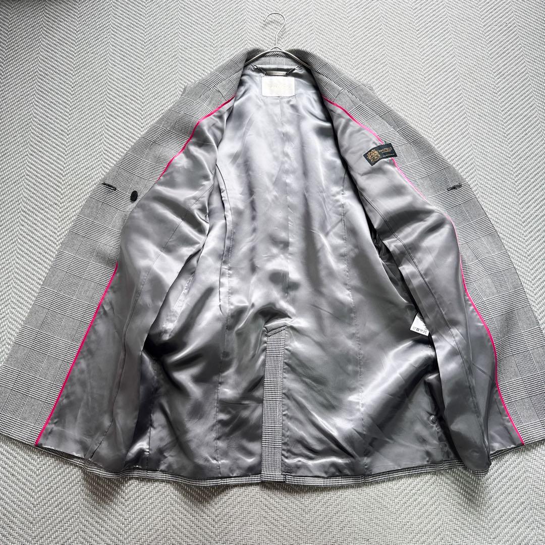 極美品 グレースクラス MANTECO グレンチェック チェスターコート 38