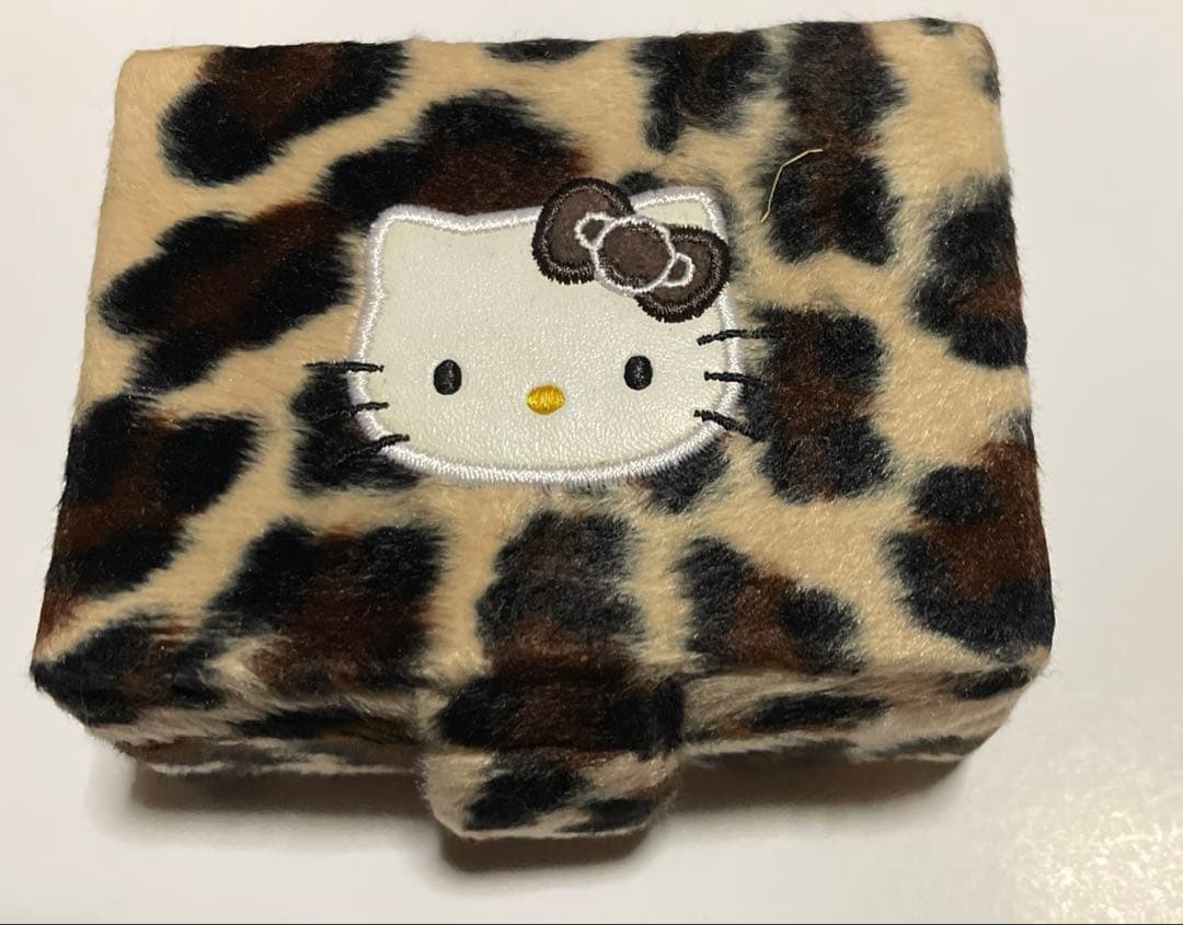 ハローキティアクセサリーケース☆ヒョウガラ☆2001年製