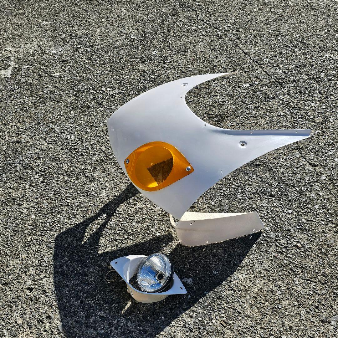 FRP製 NS-1用 耐久アッパーカウル　オレンジ　ライト付き