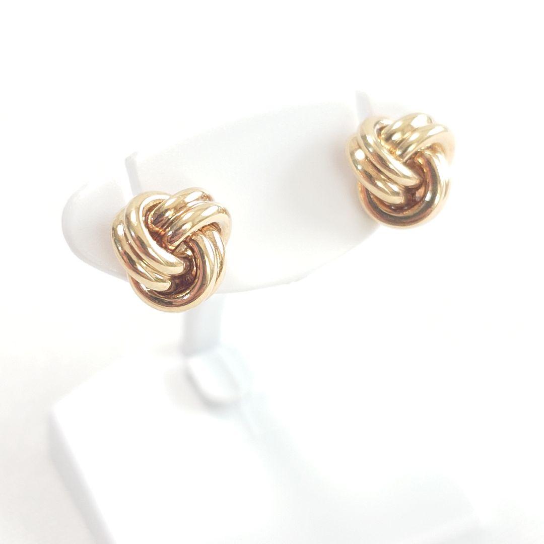 【希少】ティファニー K18 ノット ピアス 7044