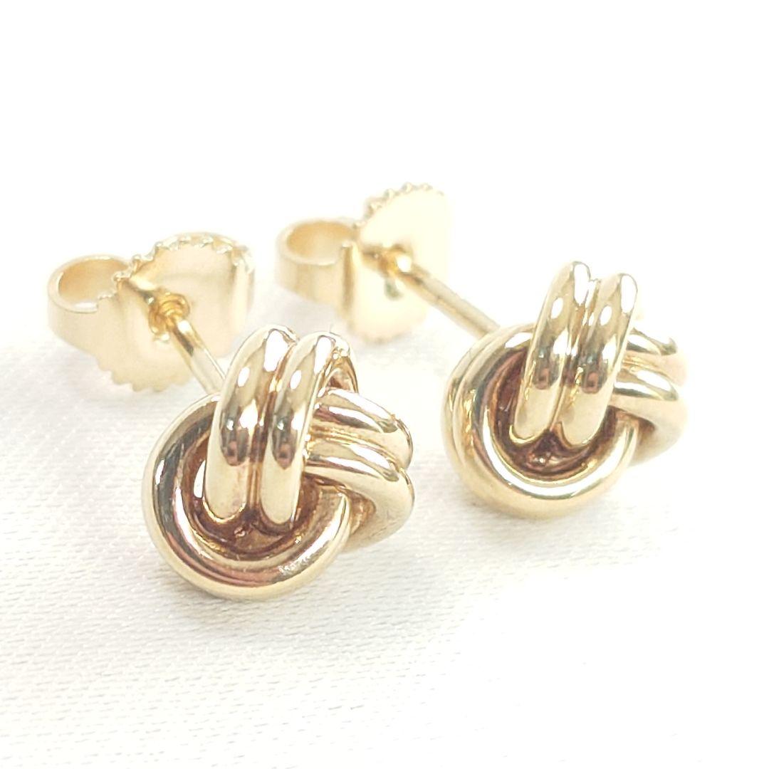 【希少】ティファニー K18 ノット ピアス 7044