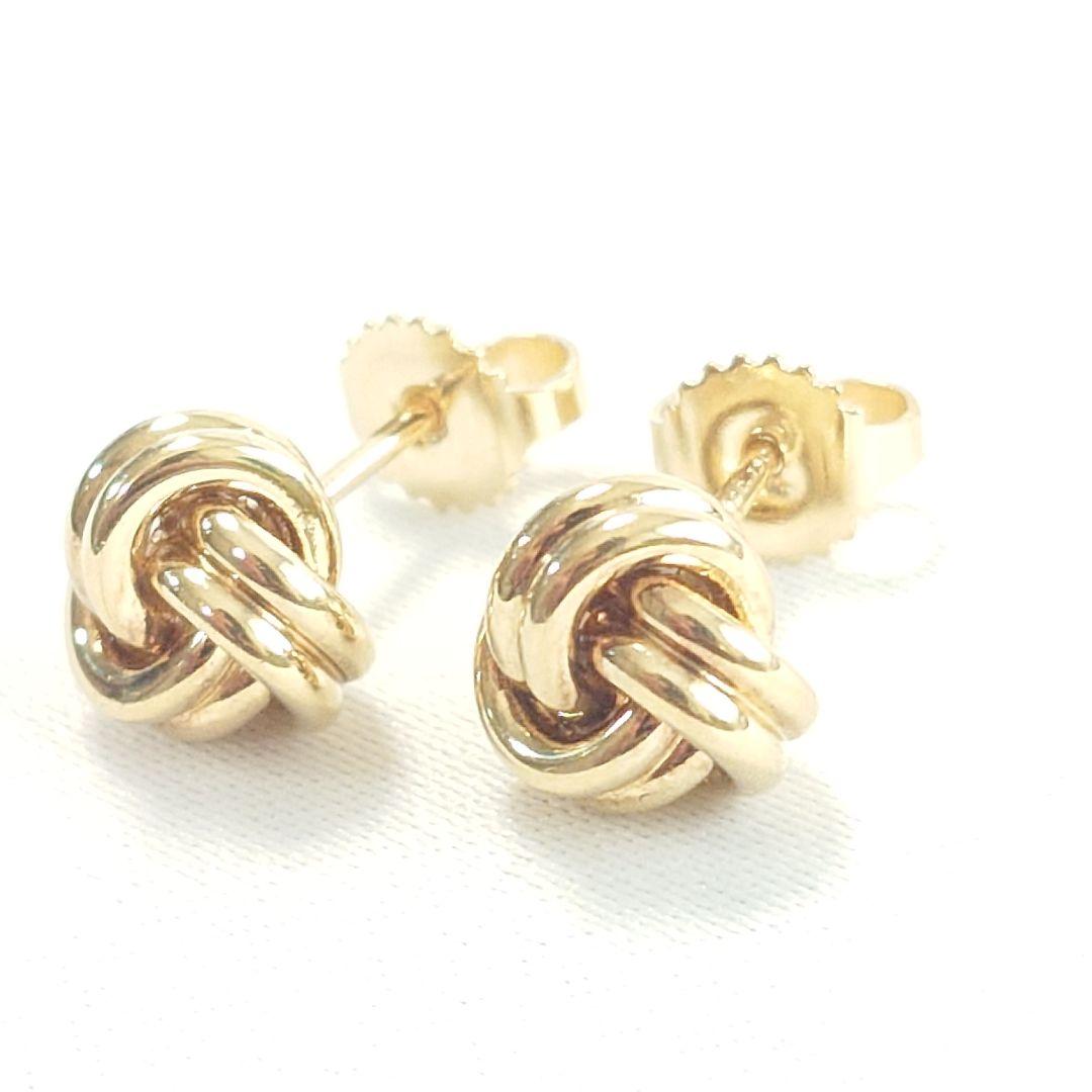 【希少】ティファニー K18 ノット ピアス 7044