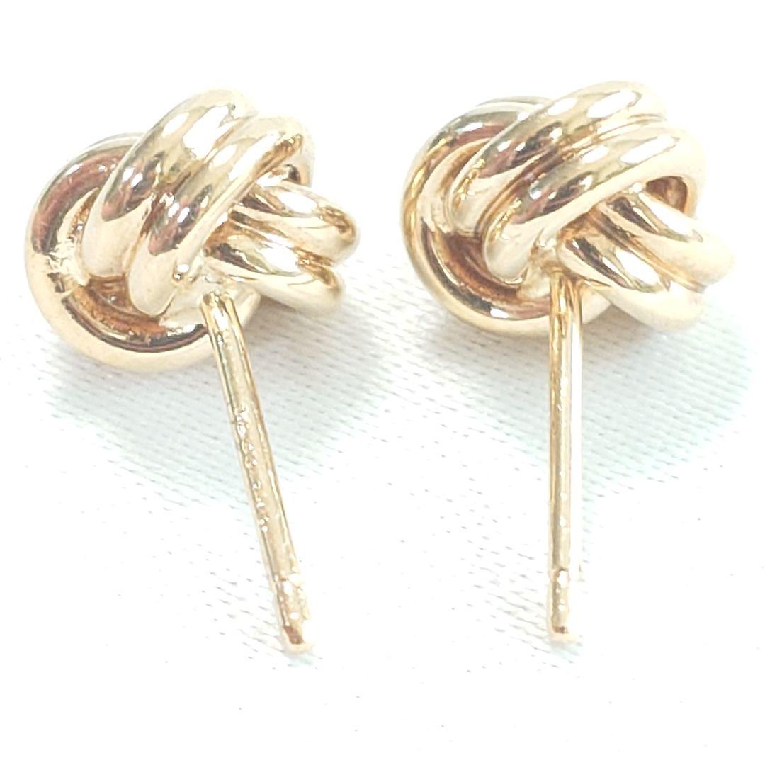 【希少】ティファニー K18 ノット ピアス 7044