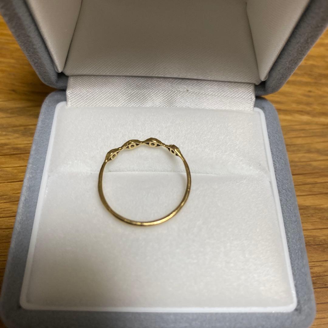 ノグチ　noguchi 14k イエローゴールド　ブラウンダイヤ　 リング