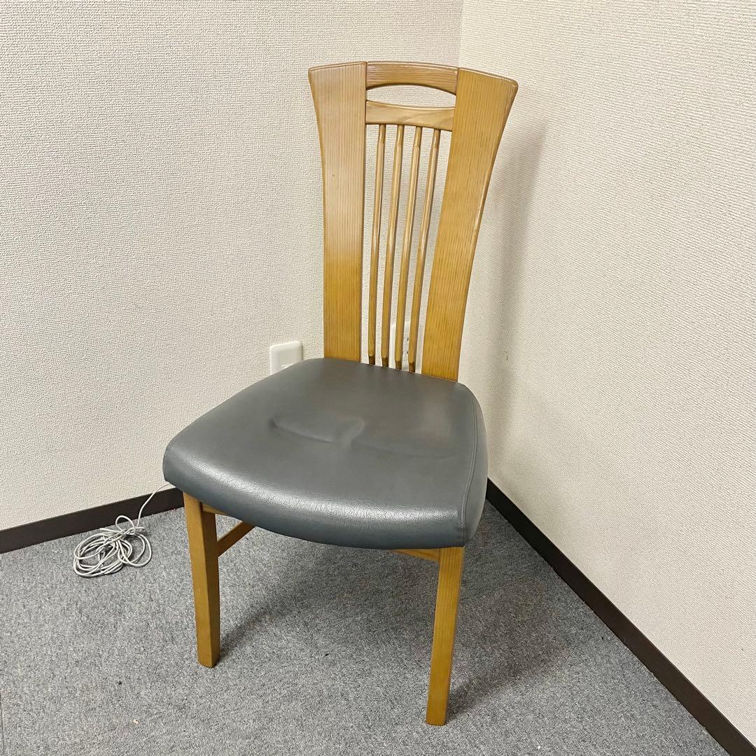 カリモク CD34モデル ダイニングチェア 合成皮革張 オーク材① F