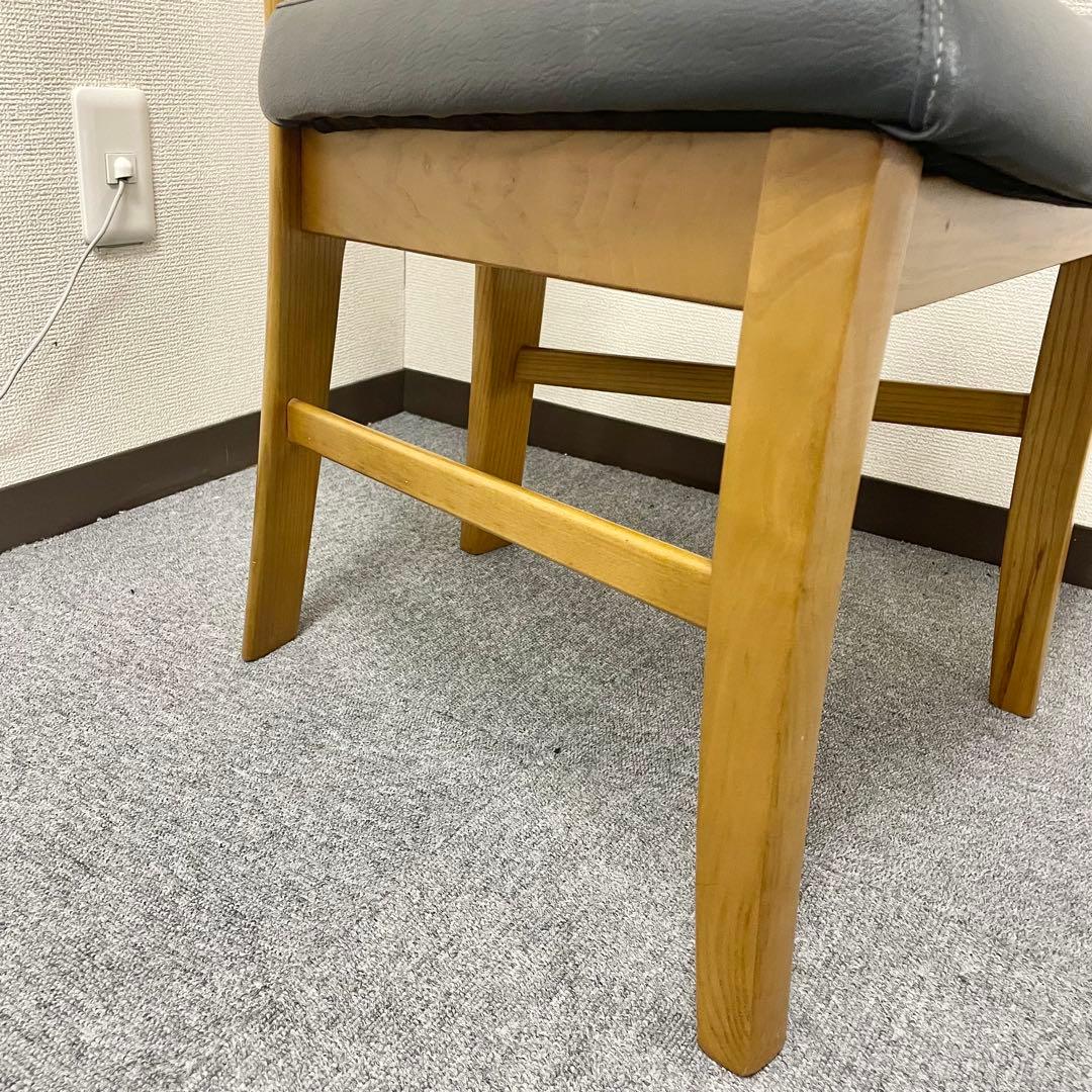 カリモク CD34モデル ダイニングチェア 合成皮革張 オーク材① F