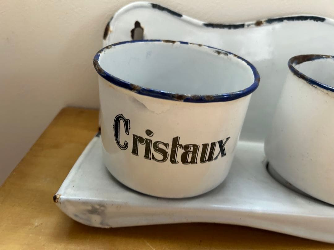 大幅値下げ！アンティーク　ホーロー　サボンラック