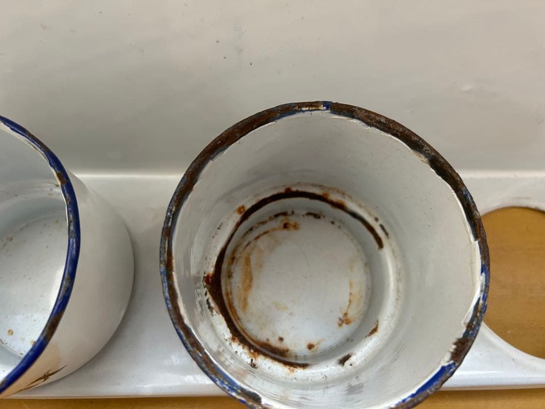 大幅値下げ！アンティーク　ホーロー　サボンラック