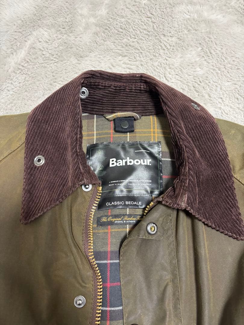 BARBOURバブアー クラッシックビデイル オイルドジャケット オリーブ 38