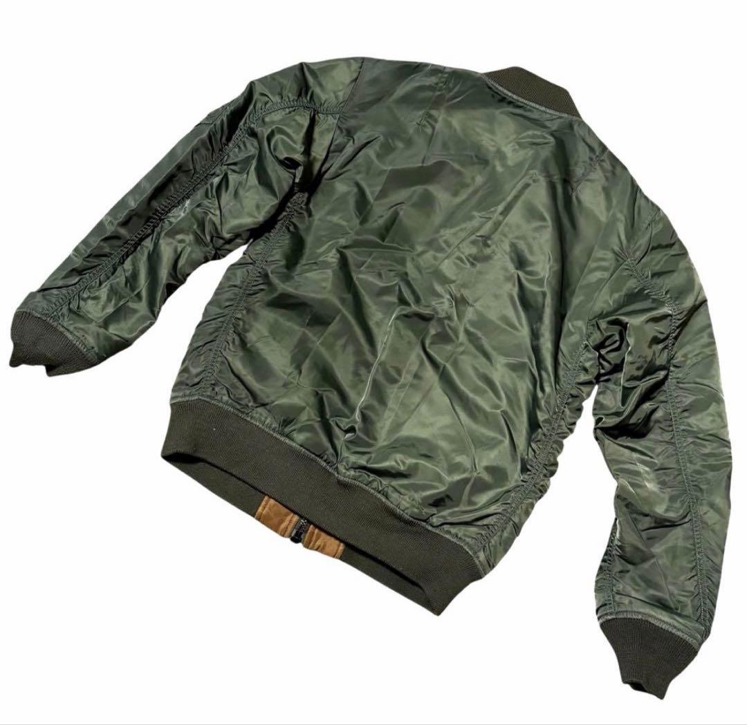 MA-1 フライトジャケット M リバーシブル AVIREX 短丈 グリーン