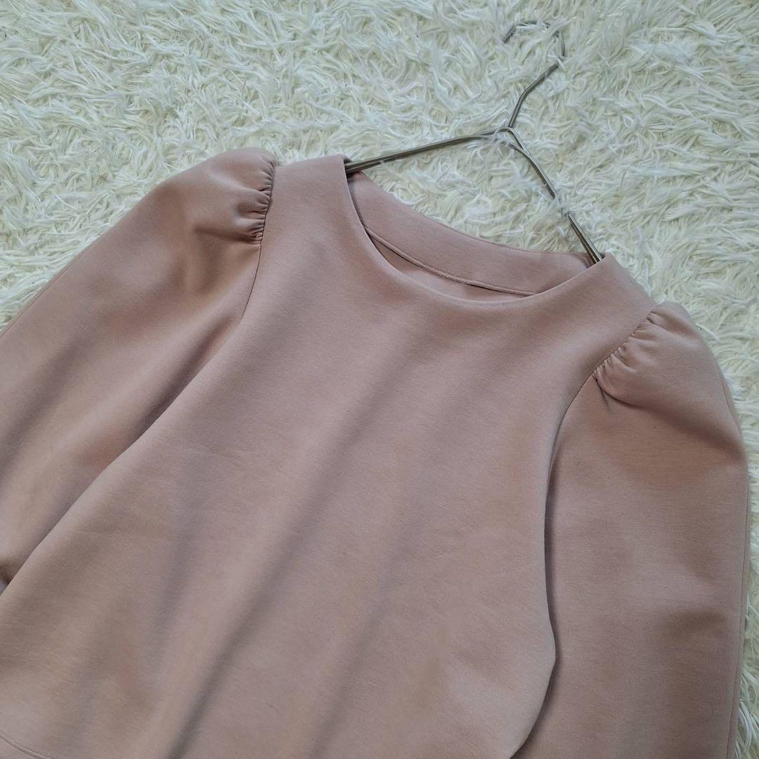 美品✨デイジーリンフォクシー 定価4万 エレガントバックフレアカットソー ピンク