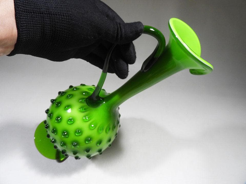 ●60s ヴェトレリア工房 ムラーノ風 大きい花瓶 高さ42cm 重さ1570g