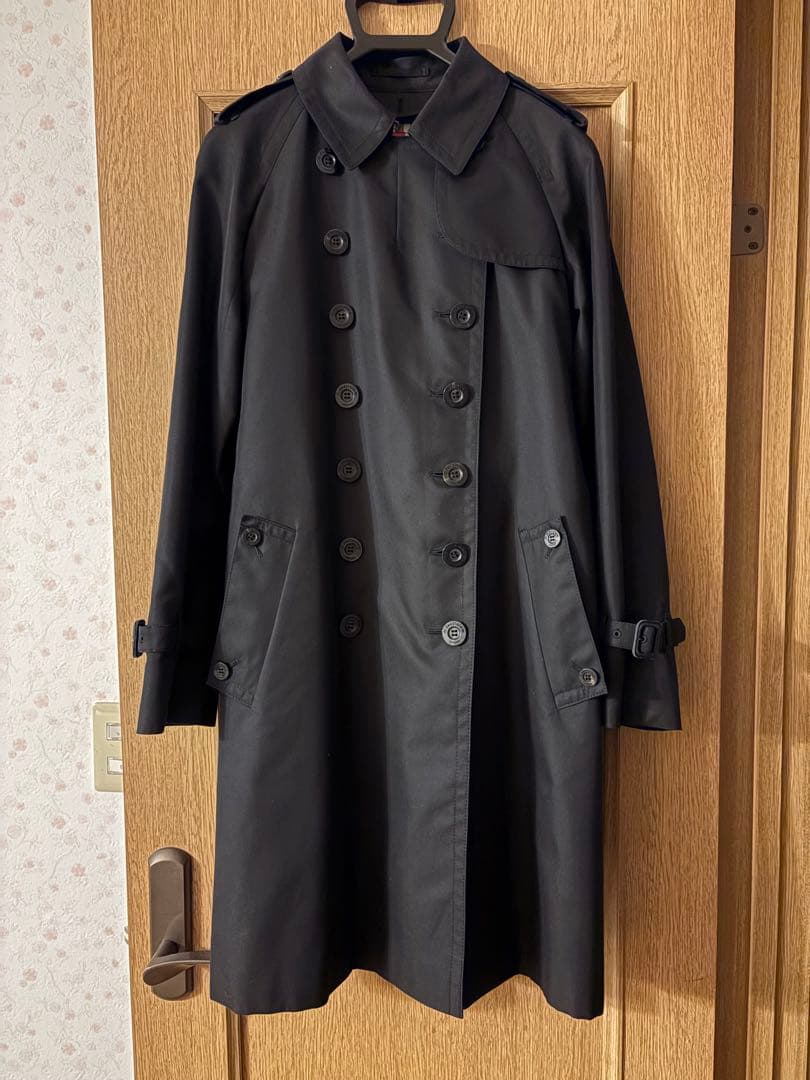 Aquascutum ブラック トレンチコート