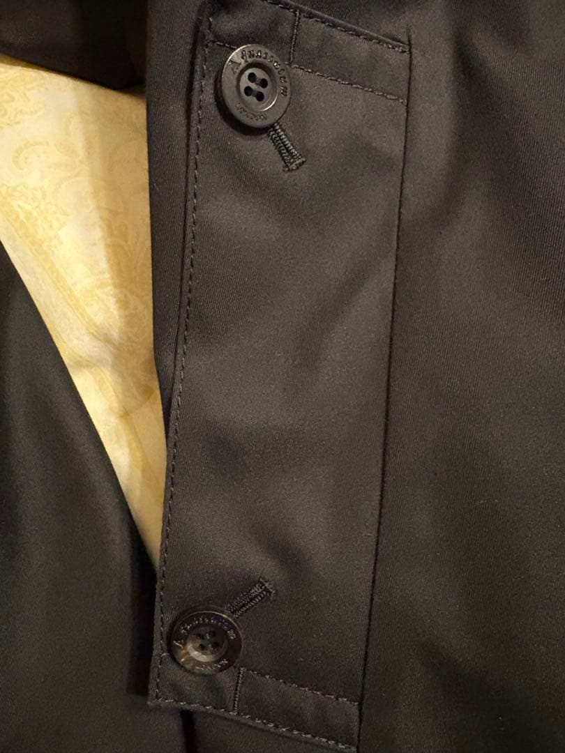 Aquascutum ブラック トレンチコート