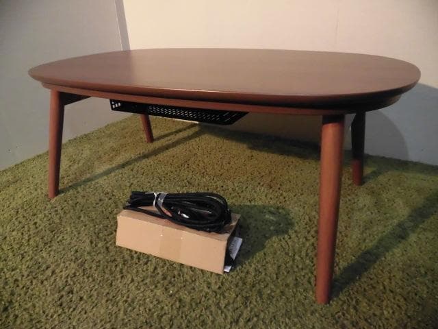 送料無料【限定品/新品】北欧風オールシーズン折脚こたつテーブルカルミナ★ブラウン