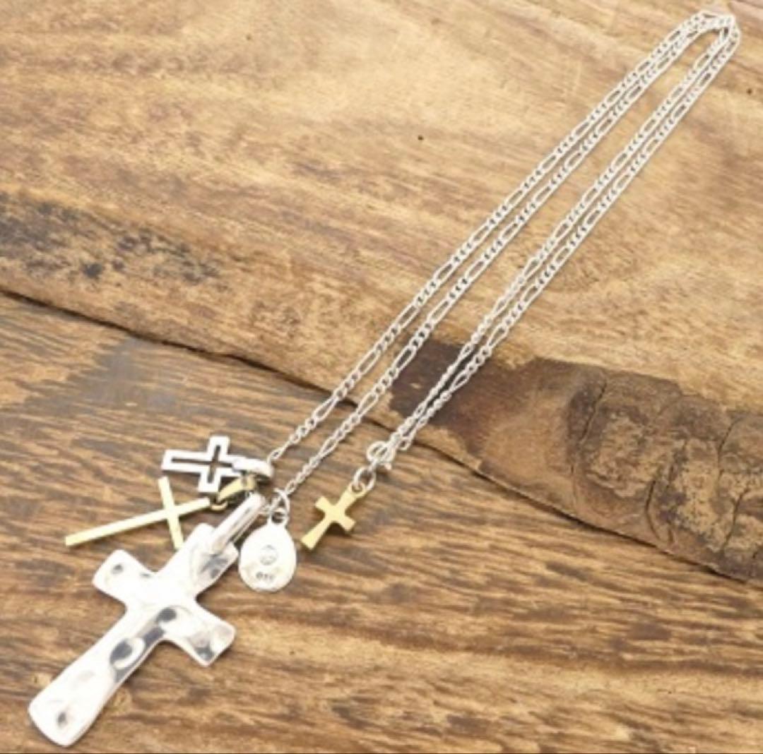 さ*た様 【美女か野獣】福山雅治さん着用 アンプジャパンクロス ネックレス シル