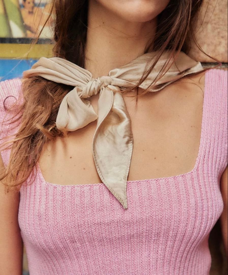 SHISHIKUI SILK SCARF CAP/ KHAKI 完売品