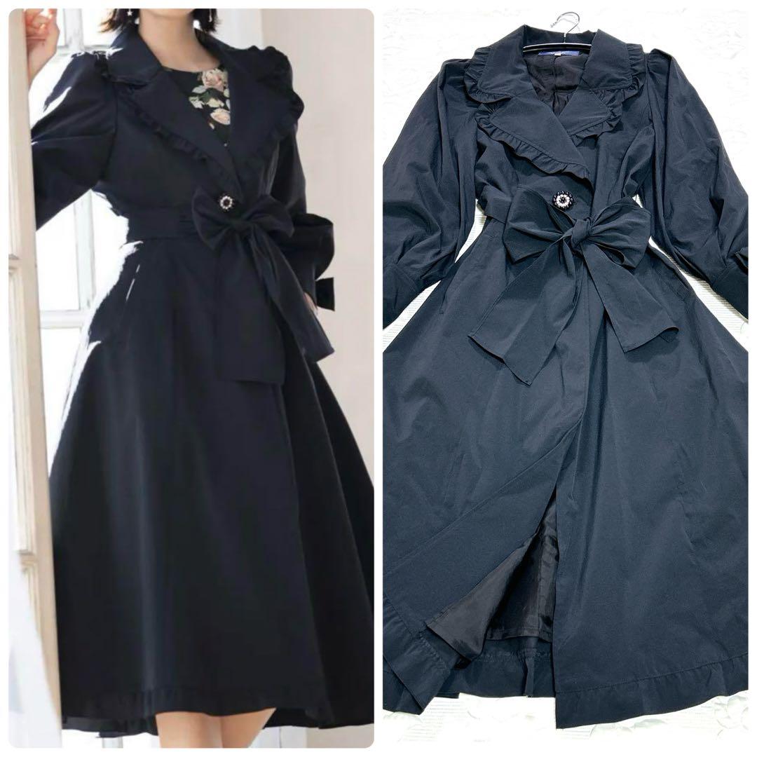 新品タグ付❤︎エムズグレイシー 近年モデル スプリングコート 黒 38 5.8万円