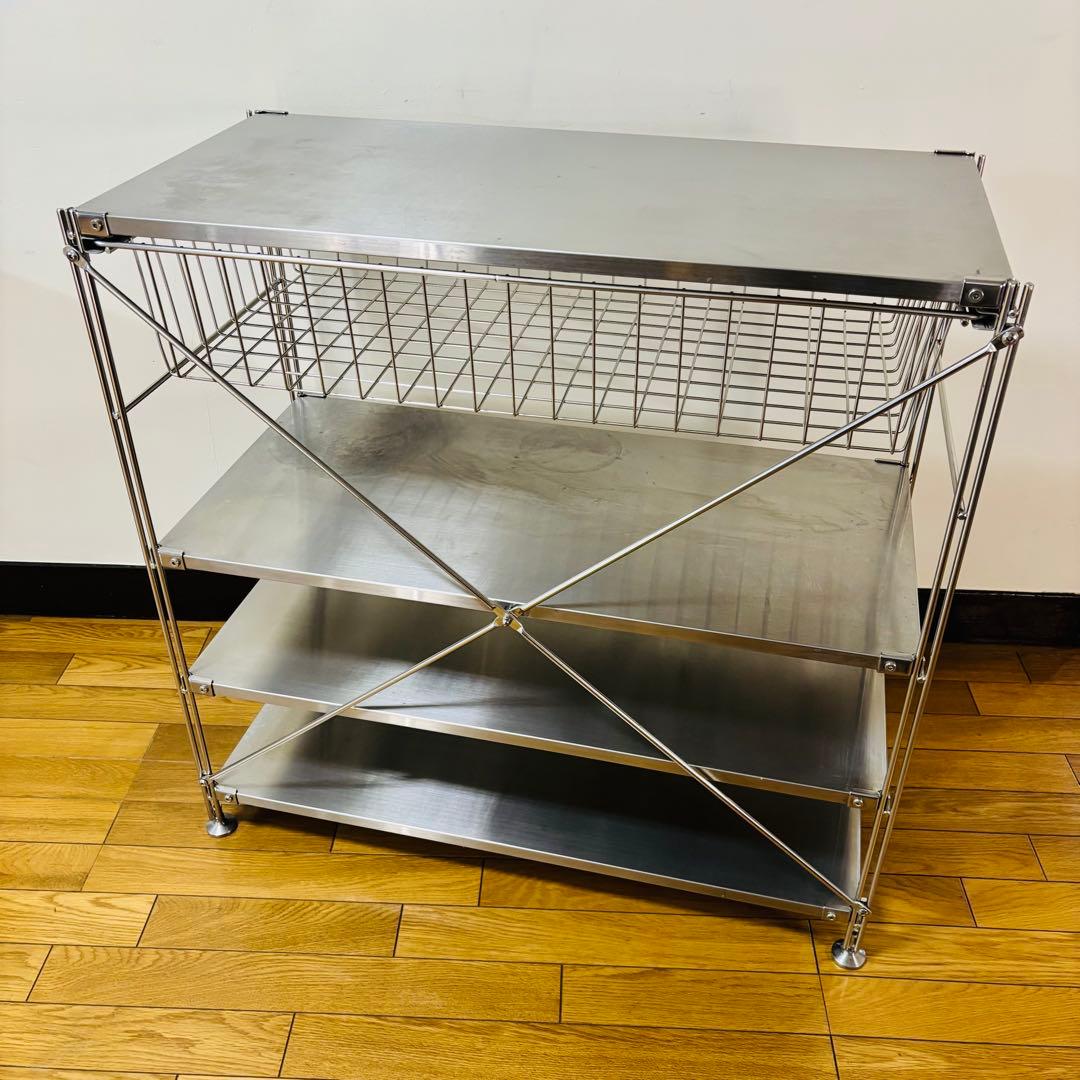 無印良品　ステンレスユニットシェルフ・ステンレス棚　送料込み