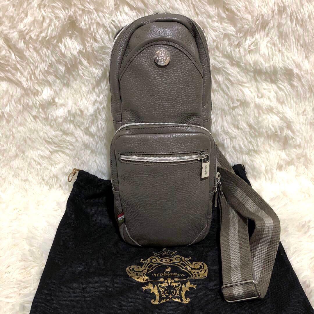 現行·未使用✨オロビアンコ　レザー ボディバッグ ムッカ メンズ