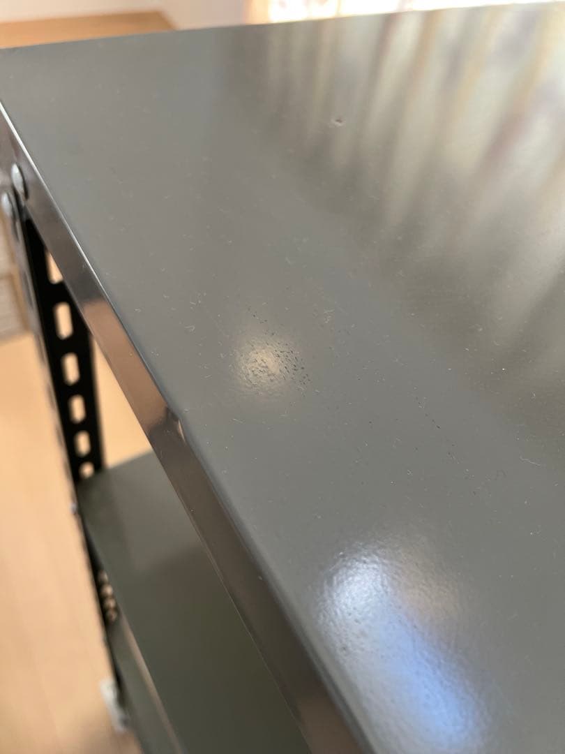 工業用 スチール シェルフ スリム(W610) 4段 D450 d&d 無印