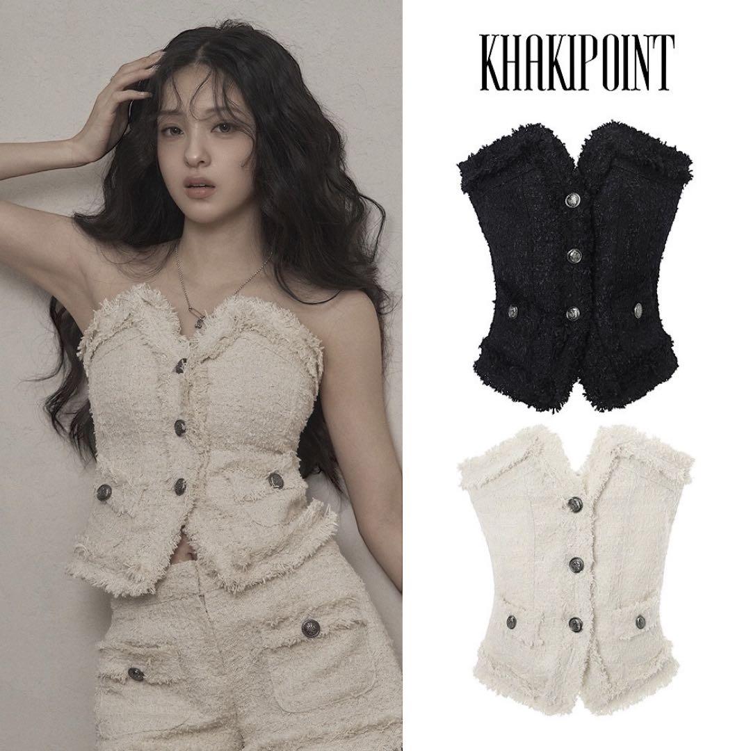 KHAKIPOINT 未使用 Antique Tweed Top ベアトップ